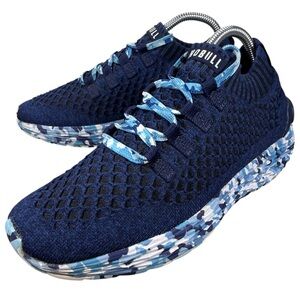 NoBull Diamond Knit Runner Running Shoes Blue White Camo Women’s Size 7.5